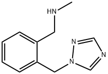 N-METHYL-2-(1H-1,2,4-TRIAZOL-1-YLMETHYL)BENZYLAMINE Struktur