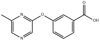 3-[(6-Methylpyrazin-2-yl)oxy]benzoic acid Struktur