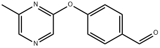 4-[(6-Methylpyrazin-2-yl)oxy]benzaldehyde 97% Struktur