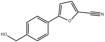 3-(5-Cyanofuran-2-yl)benzyl alcohol Struktur