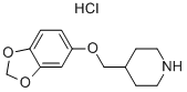 4-[(1,3-BENZODIOXOL-5-YLOXY)METHYL]-PIPERIDINE HYDROCHLORIDE Struktur