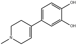 1,2-Benzenediol, 4-(1,2,3,6-tetrahydro-1-methyl-4-pyridinyl)- (9CI) Struktur