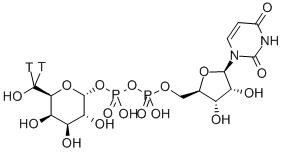 URIDINE DIPHOSPHATE GALACTOSE, [GALACTOSE-6-3H] Struktur