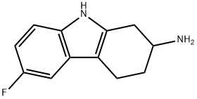 6-fluoro-2,3,4,9-tetrahydro-1H-Carbazol-2-aMine Struktur