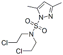 N,N-Bis(2-chloroethyl)-3,5-dimethyl-1H-pyrazole-1-sulfonamide Struktur