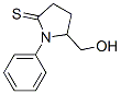 2-Pyrrolidinethione,  5-(hydroxymethyl)-1-phenyl- Struktur