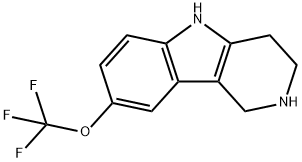 2,3,4,5-TETRAHYDRO-8-TRIFLUOROMETHOXY-1H-PYRIDO[4,3-B]INDOLE Struktur