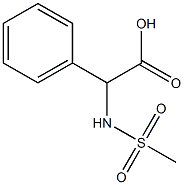 [(methylsulfonyl)amino](phenyl)acetic acid Struktur