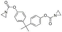 [4-[2-[4-(aziridine-1-carbonyloxy)phenyl]propan-2-yl]phenyl] aziridine -1-carboxylate Struktur