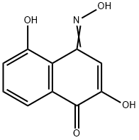 1,4-Naphthoquinone, 2,5-dihydroxy-, 4-oxime (7CI) Struktur