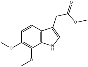 (6,7-DIMETHOXY-1H-INDOL-3-YL)-ACETIC ACID METHYL ESTER Struktur