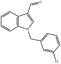 1-(3-CHLOROBENZYL)-1H-INDOLE-3-CARBALDEHYDE Struktur