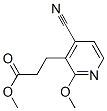 3-Pyridinepropanoic  acid,  4-cyano-2-methoxy-,  methyl  ester Struktur