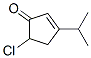 2-Cyclopenten-1-one,  5-chloro-3-(1-methylethyl)- Struktur