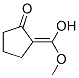 Cyclopentanone, 2-(hydroxymethoxymethylene)- (9CI) Struktur