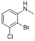 BENZENAMINE,2-BROMO-3-CHLORO-N-METHYL- Struktur