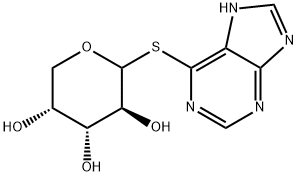 9-BETA-D-ARABINOFURANOSYL-6-MERCAPTOPURINE Structure