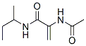 2-Propenamide,  2-(acetylamino)-N-(1-methylpropyl)- Struktur