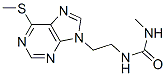 Urea, 1-methyl-3-[2-[6-(methylthio)-9H-purin-9-yl]ethyl]- Struktur