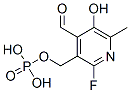 (2-fluoro-4-formyl-5-hydroxy-6-methyl-pyridin-3-yl)methoxyphosphonic a cid Struktur