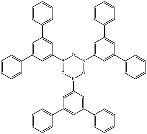 2,4,6-TRIS(M-TERPHENYL-5'-YL)BOROXIN Struktur