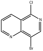 8-BROMO-5-CHLORO-1,6-NAPHTHYRIDINE
 Struktur