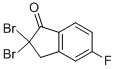 2,2-DIBROMO-2,3-DIHYDRO-5-FLUORO-1H-INDEN-1-ONE Struktur