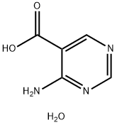 5-Pyrimidinecarboxylic  acid,  4-amino-,  hydrate  (7CI) Struktur