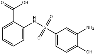 2-[[(3-Amino-4-hydroxyphenyl)sulphonyl]amino]benzoic acid Structure