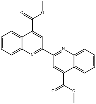 [2,2'-Biquinoline]-4,4'-dicarboxylic acid, diMethyl ester Struktur