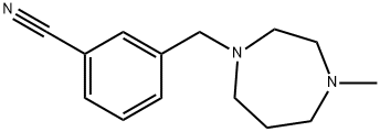 3-[(4-Methylhomopiperazin-1-yl)methyl]benzonitrile Struktur