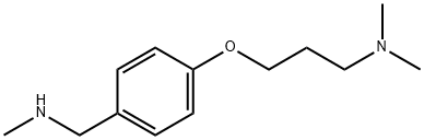 4-[3-(Dimethylamino)propoxy]-N-methylbenzylamine Struktur