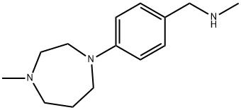 N-METHYL-4-(4-METHYLPERHYDRO-1,4-DIAZEPIN-1-YL)BENZYLAMINE Struktur