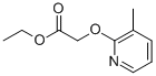 (3-METHYL-PYRIDIN-2-YLOXY)-ACETIC ACID ETHYL ESTER Struktur