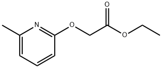 (6-METHYL-PYRIDIN-2-YLOXY)-ACETIC ACID ETHYL ESTER Struktur