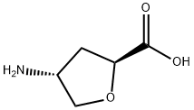 2-Furancarboxylicacid,4-aminotetrahydro-,trans-(9CI) Struktur