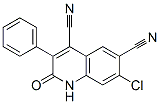 4,6-Quinolinedicarbonitrile,  7-chloro-1,2-dihydro-2-oxo-3-phenyl- Struktur