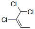 (E)-1,1,2-Trichloro-2-butene Struktur