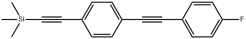 ((4-((4-Fluorophenyl)ethynyl)phenyl)-ethynyl)trimethylsilane Struktur