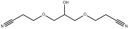 3,3'-[(2-hydroxypropane-1,3-diyl)bis(oxy)]bispropiononitrile Struktur