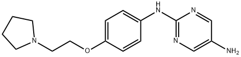 2,5-PyriMidinediaMine, N2-[4-[2-(1-pyrrolidinyl)ethoxy]phenyl]- Struktur