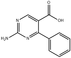 2-AMINO-4-PHENYLPYRIMIDINE-5-CARBOXYLIC ACID Struktur