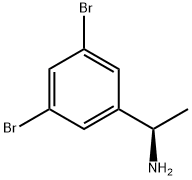 Benzenemethanamine, 3,5-dibromo-α-methyl-, (αR)- Struktur