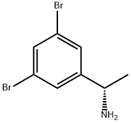 Benzenemethanamine, 3,5-dibromo-α-methyl-, (αS)- Struktur