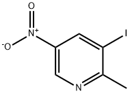 Pyridine, 3-iodo-2-methyl-5-nitro- Struktur