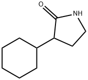 2-Pyrrolidinone, 3-cyclohexyl- Struktur