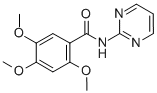 BENZAMIDE, 2,4,5-TRIMETHOXY-N-2-PYRIMIDINYL- Struktur