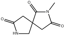 2,7-Diazaspiro[4.4]nonane-1,3,8-trione, 2-Methyl- Struktur