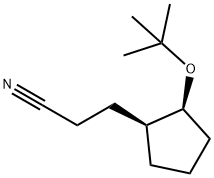 Cyclopentanepropanenitrile, 2-(1,1-dimethylethoxy)-, cis- (9CI) Struktur