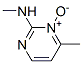 2-Pyrimidinamine, N,4-dimethyl-, 3-oxide (9CI) Struktur